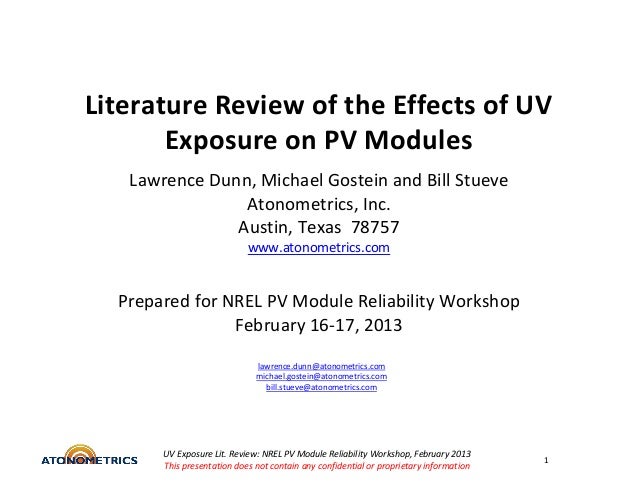 Photovoltaic Module Reliability Workshop